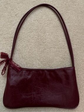 ASOS Burgundy Shoulder Bag (no ribbon)